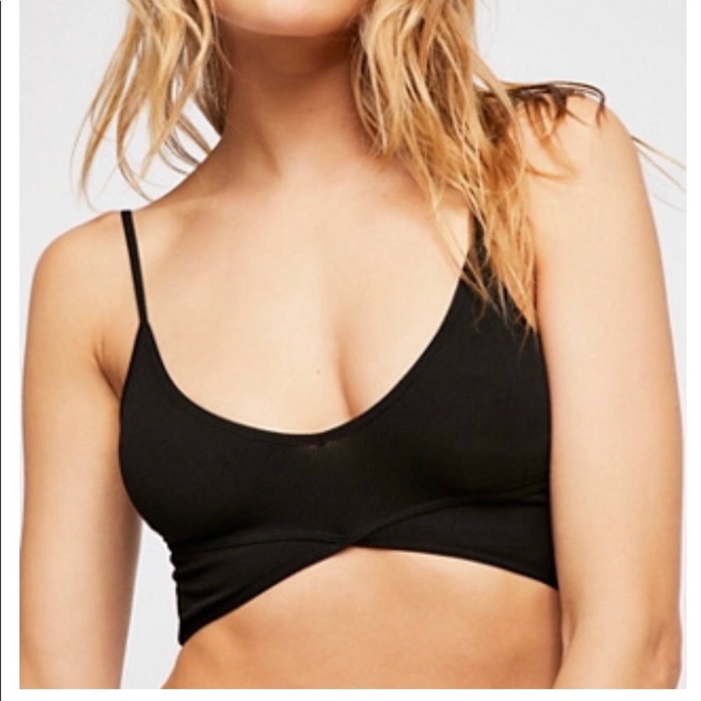 Free People Barely There Seamless Longline Bra